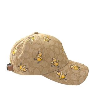 COACH Signature Jacquard Baseball Hat With Chick Print BNWT